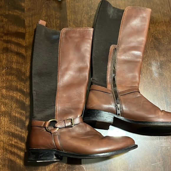 Johnston & Murphy Women's Brown Knee-High Riding Boots- genuine leather - Picture 10 of 16